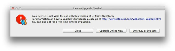 Принудительное продление подписки WebStorm